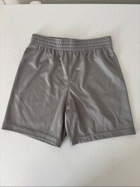 325 - Boys Gray Athletic Shorts with Elastic Waistband
